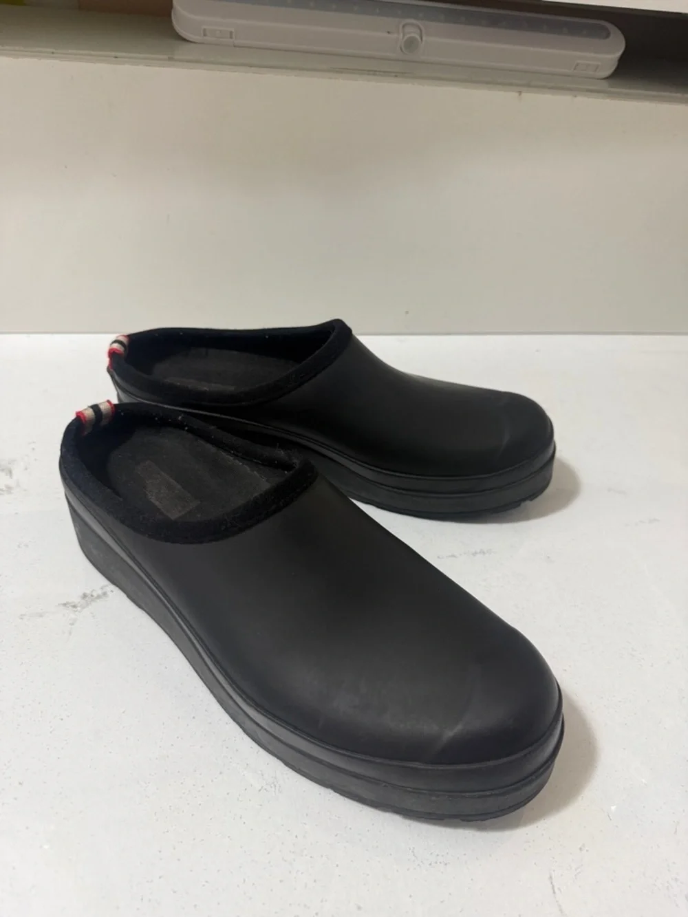 Hunter Men's Black Slip-On Clog